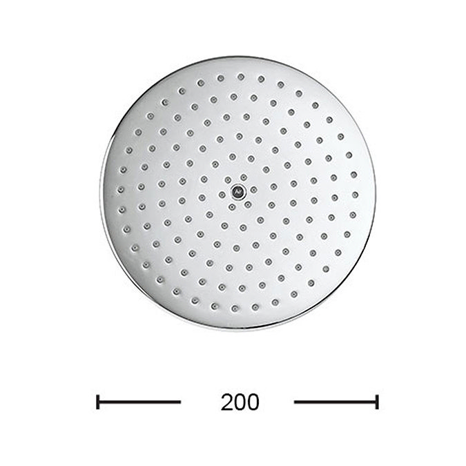 Crosswater - Central 200mm Round Fixed Showerhead - FH200C+  Feature Large Image