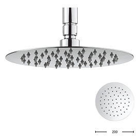 Crosswater - Central 200mm Round Fixed Showerhead - FH200SR+ Large Image