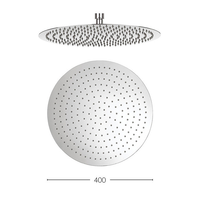 Crosswater - Central 400mm Round Fixed Showerhead - FH400SR+ Large Image