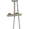 Crosswater Central Brushed Stainless Steel Height Adjustable Thermostatic Shower  Feature Large Imag