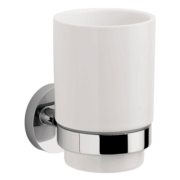 Crosswater - Central Ceramic Tumbler and Holder - CE003C Large Image