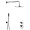 Crosswater Central Chrome 2 Outlet 2-Handle Shower Bundle Large Image