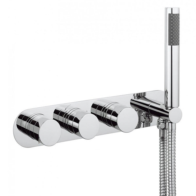 Crosswater Central Thermostatic Shower Valve with 2 Way Diverter & Shower Kit - CE2701RC Large Image