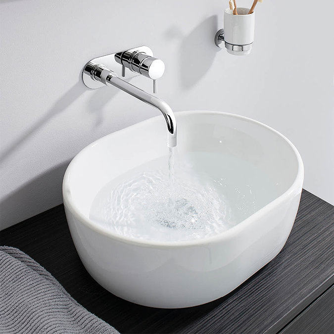 Crosswater - Central Wall Mounted 2 Hole Set Basin Mixer - CE121WNC  Profile Large Image