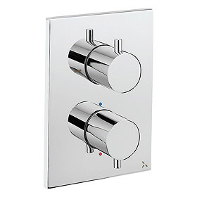 Crosswater - Chrome MPRO Crossbox 1 Outlet Trim & Levers Finishing Kit Large Image