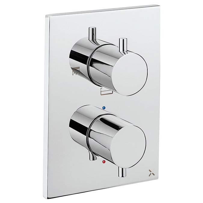 Crosswater - Chrome MPRO Crossbox 3 Outlet Trim & Levers Finishing Kit Large Image