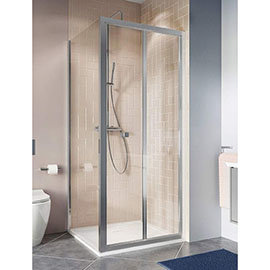 Crosswater Clear 6 Silver Bi-fold Shower Door Medium Image