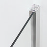 Crosswater Clear 6 Silver Hinged Shower Door  Feature Large Image