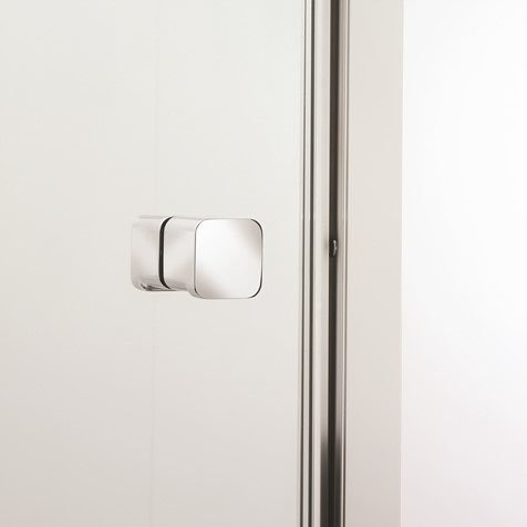 Crosswater Clear 6 Silver Pivot Shower Door  In Bathroom Large Image
