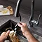 Crosswater Cook Side Lever Kitchen Mixer with Concealed Dual Function Spray - CO714DC  Feature Large