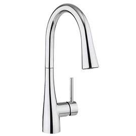 Crosswater Cook Side Lever Kitchen Mixer with Concealed Dual Function Spray - CO714DC Medium Image