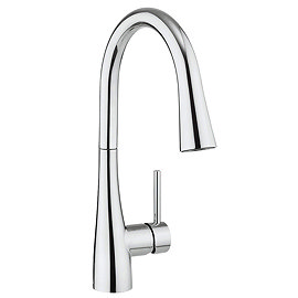 Crosswater Cook Side Lever Kitchen Mixer with Concealed Dual Function Spray - CO714DC Large Image