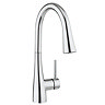 Crosswater Cook Side Lever Kitchen Mixer with Concealed Dual Function Spray - CO714DC Large Image