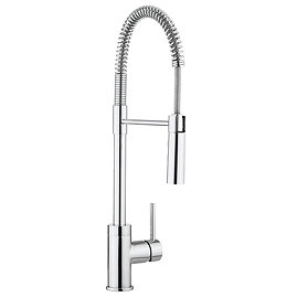 Crosswater Cook Side Lever Kitchen Mixer with Flexi Spray - CO717DC Large Image