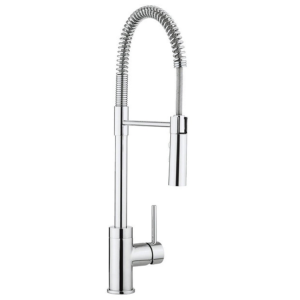 Crosswater Cook Side Lever Kitchen Mixer with Flexi Spray - CO717DC  Large Image