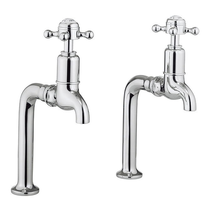 Crosswater - Cucina Belgravia Crosshead Pair of Bib Taps - Chrome - BL726DC Large Image