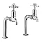 Crosswater - Cucina Belgravia Crosshead Pair of Bib Taps - Chrome - BL726DC Large Image