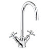 Crosswater - Cucina Belgravia Crosshead Two Handle Kitchen Mixer - Chrome - BL711DC Large Image