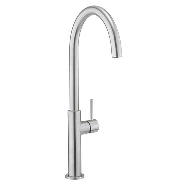 Crosswater - Cucina Kai Lever Tall Side Lever Kitchen Mixer - Stainless Steel - KL712DS Profile Large Image