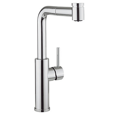 Crosswater - Cucina Ninety Side Lever Kitchen Mixer with Pull Out Spray - Chrome - NT719DC Profile Large Image