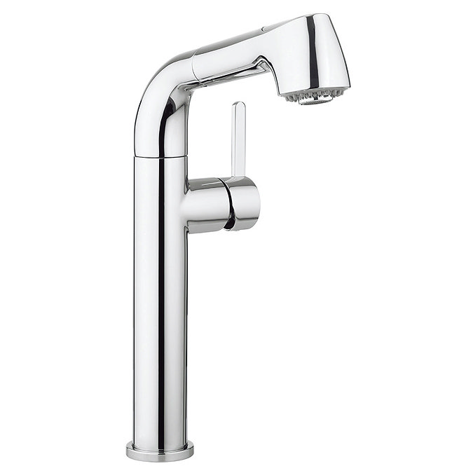 Crosswater - Cucina Tempo Side Lever Kitchen Mixer with Pull Out Spray - Chrome - TE718DC Large Image