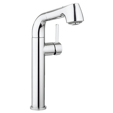 Crosswater - Cucina Tempo Side Lever Kitchen Mixer with Pull Out Spray - Chrome - TE718DC Profile Large Image