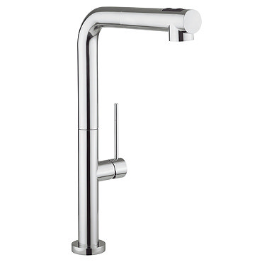 Crosswater - Cucina Tube Side Lever Kitchen Mixer with Dual Function Spray - Chrome - TU717DC Profil