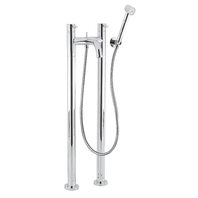 Crosswater - Design Floor Mounted Freestanding Bath Shower Mixer - DE422DC-AA002FC Large Image