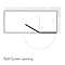 Crosswater Design+ Matt Black Double Panel Bath Screen Profile Large Image