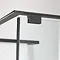 Crosswater Design+ Matt Black Pivot Door & Inline Shower Enclosure with Hush Technology  Feature Lar
