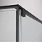 Crosswater Design+ Matt Black Pivot Door Shower Enclosure with Hush Technology Standard Large Image