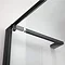Crosswater Design+ Matt Black Pivot Door Shower Enclosure with Hush Technology Newest Large Image