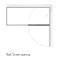 Crosswater Design+ Matt Black Single Bath Screen Profile Large Image