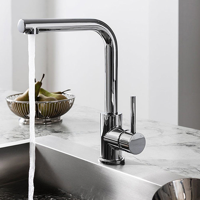 Crosswater Design Side Lever Kitchen Mixer - DE717DC Profile Large Image