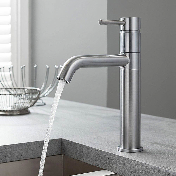 Crosswater Design Single Lever Kitchen Mixer - Stainless Steel - DE716DS  Profile Large Image