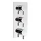 Crosswater - Design Thermostatic Shower Valve with 3 Way Diverter - DE3000RC Large Image