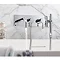 Crosswater - Design Wall Mounted 3 Hole Bath Shower Mixer - DE431WC Profile Large Image