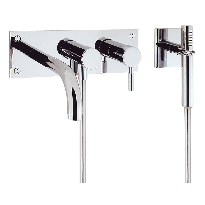 Crosswater - Design Wall Mounted 3 Hole Bath Shower Mixer - DE431WC Large Image