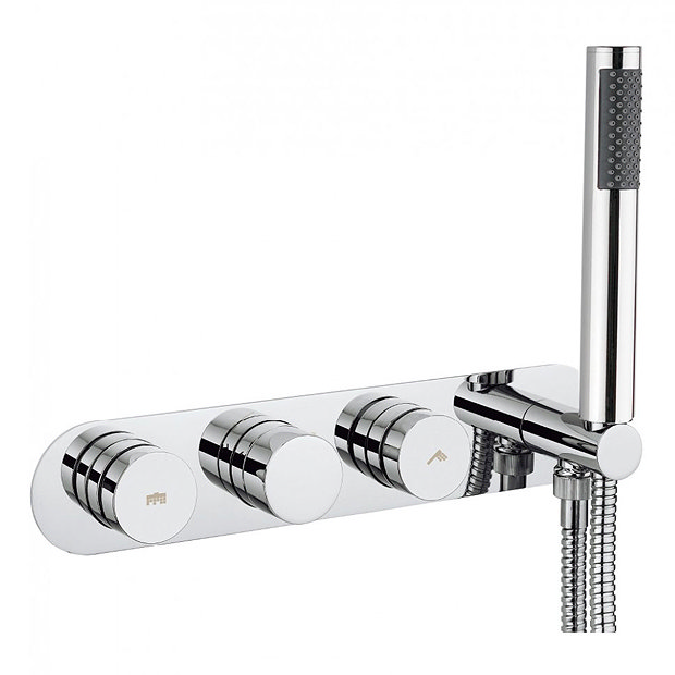 Crosswater - Dial Central 2 Control Shower Valve with Single Mode Handset Large Image