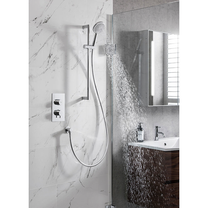 Crosswater Dial Kai Lever 1 Control Shower Valve with Pier Shower Kit  Feature Large Image