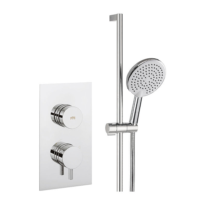 Crosswater Dial Kai Lever 1 Control Shower Valve with Pier Shower Kit Large Image