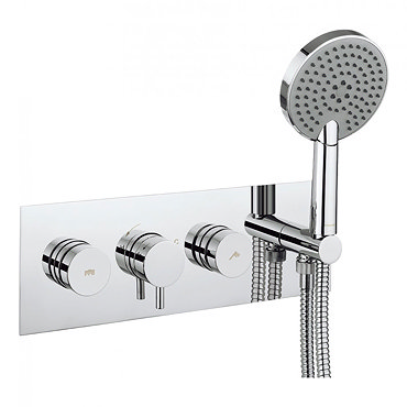 Crosswater - Dial Kai Lever 2 Control Shower Valve with 3 Mode Handset Profile Large Image