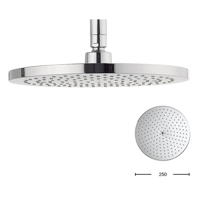 Crosswater Digital Esprit Duo Shower with Hand Shower and Wall Mounted Fixed Round Showerhead In Bat