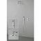 Crosswater Digital Esprit Duo Shower with Hand Shower and Wall Mounted Fixed Round Showerhead Large 