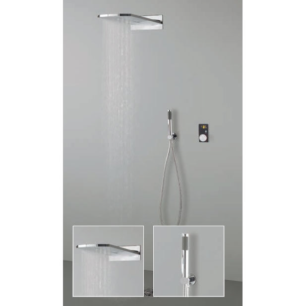 Crosswater Digital Evo Elite 2 Outlet Fixed Showerhead and Shower Handset Large Image