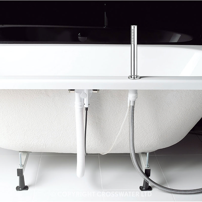Crosswater Digital Evoque Elite Bath Filler Waste & Pull Out Hand Shower additional Large Image