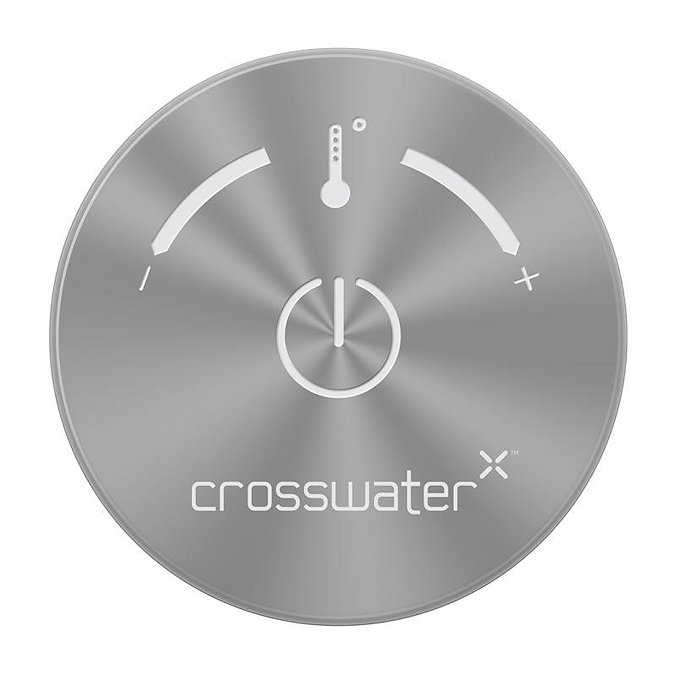 Crosswater Digital Exige Solo with Ceiling Mounted Fixed Shower Head In Bathroom Large Image