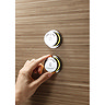 Crosswater Digital Rapide Duo Shower with Slide Rail Shower Kit and Wall Mounted Fixed Square Shower