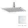 Crosswater Digital Rapide Duo Shower with Slide Rail Shower Kit and Wall Mounted Fixed Square Shower
