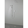 Crosswater Digital Rapide Duo Shower with Slide Rail Shower Kit and Wall Mounted Fixed Square Shower